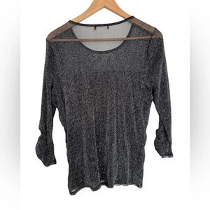 Reitmans gillet mesh with sparkles size med